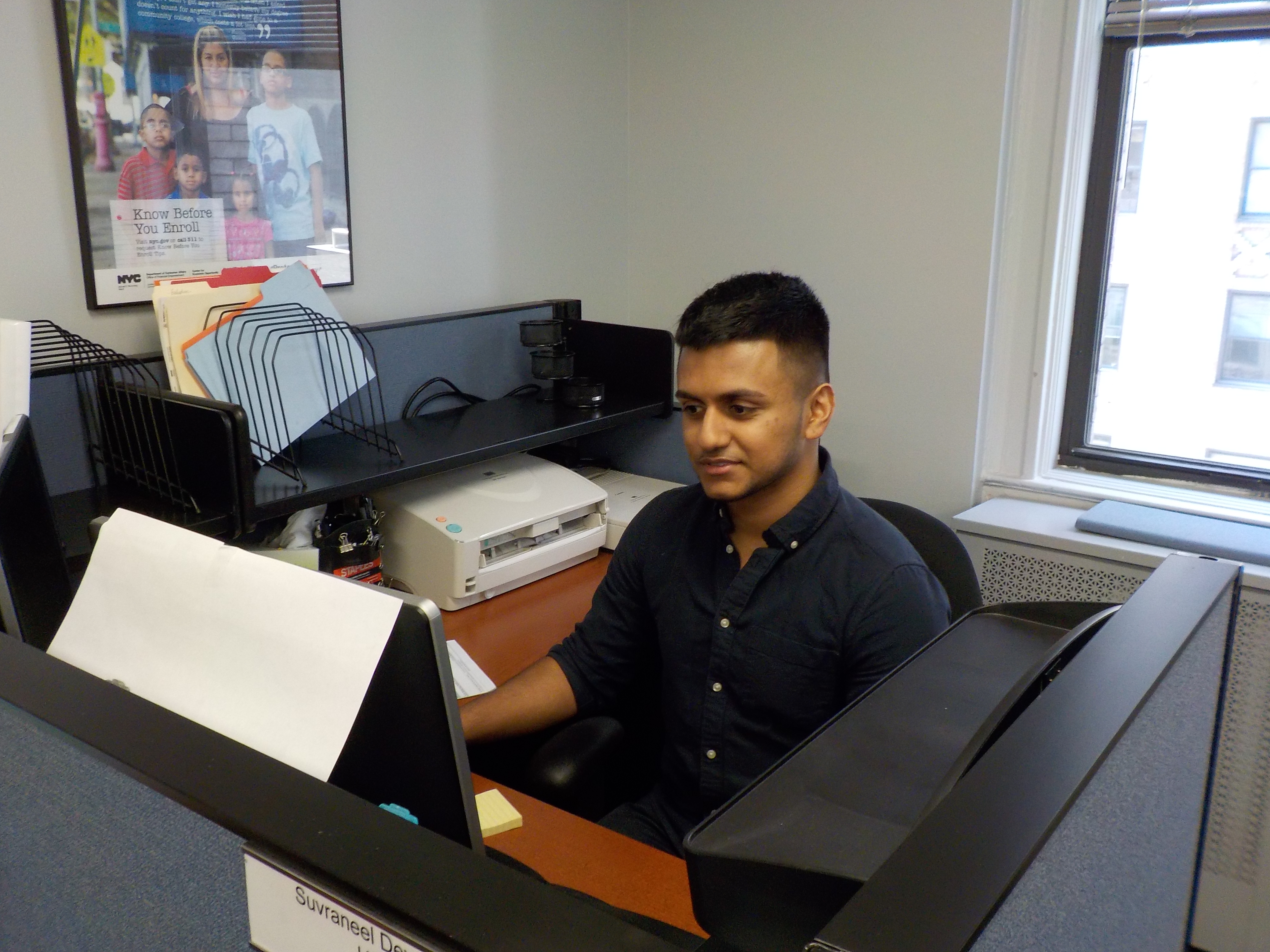 Student at work